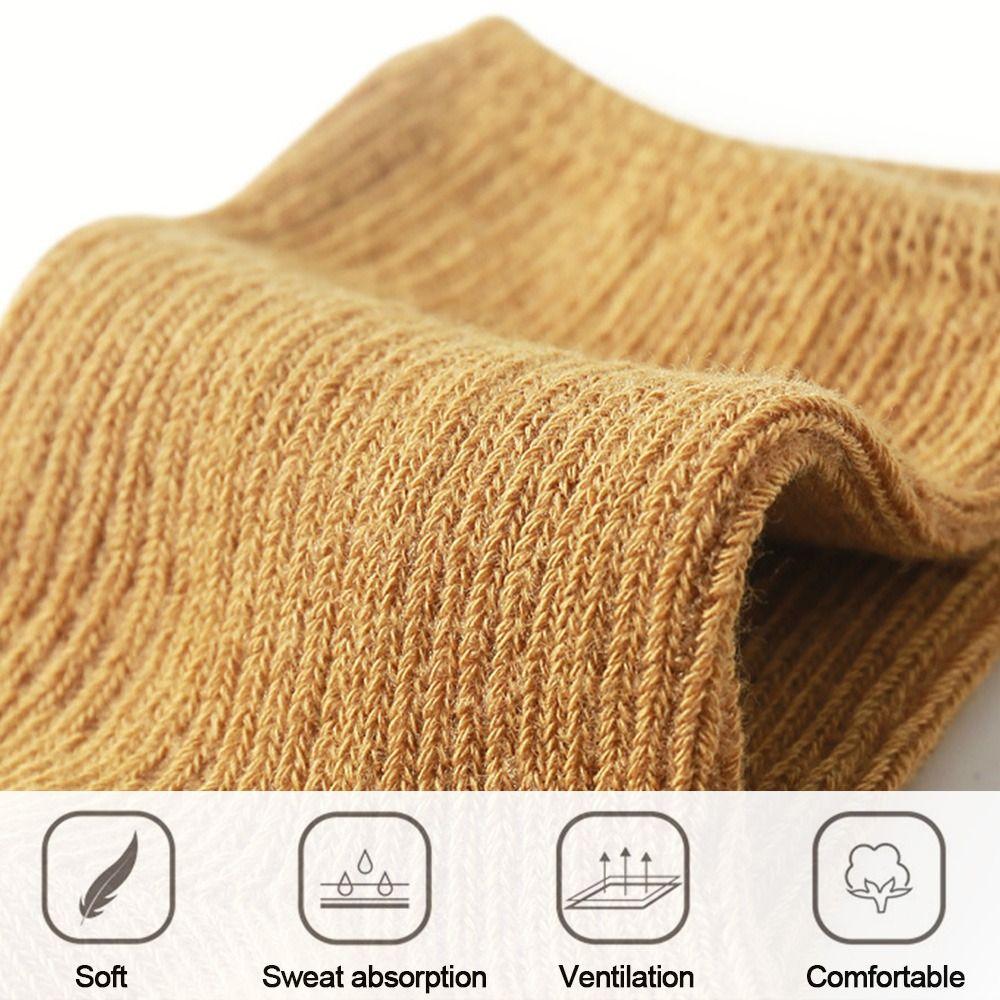 Новые хлопковые детские носки однотонные мягкие носки средней длины бесшовные носки для девочки мальчика