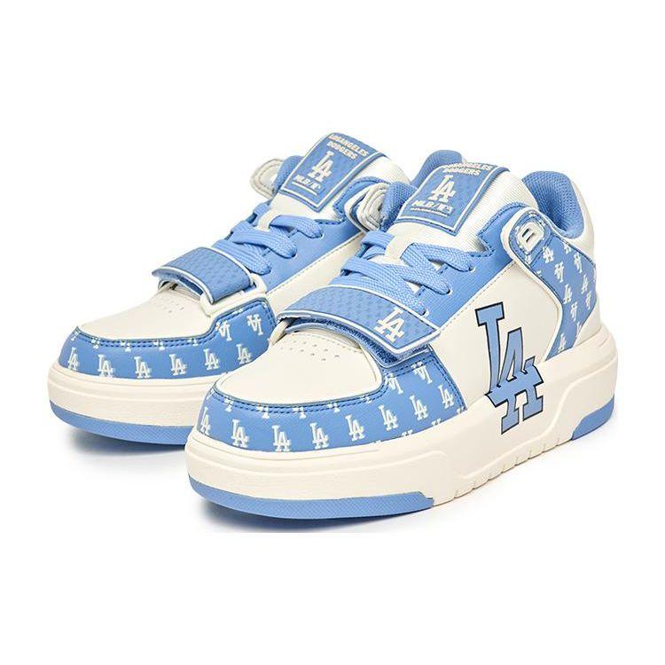 MLB Chunky Liner Basic Los Angeles Dodgers Нескользящие Прочные Кроссовки Средней Высоты Унисекс Кроссовки Синий Белый 3ASXLM13N-07CBL