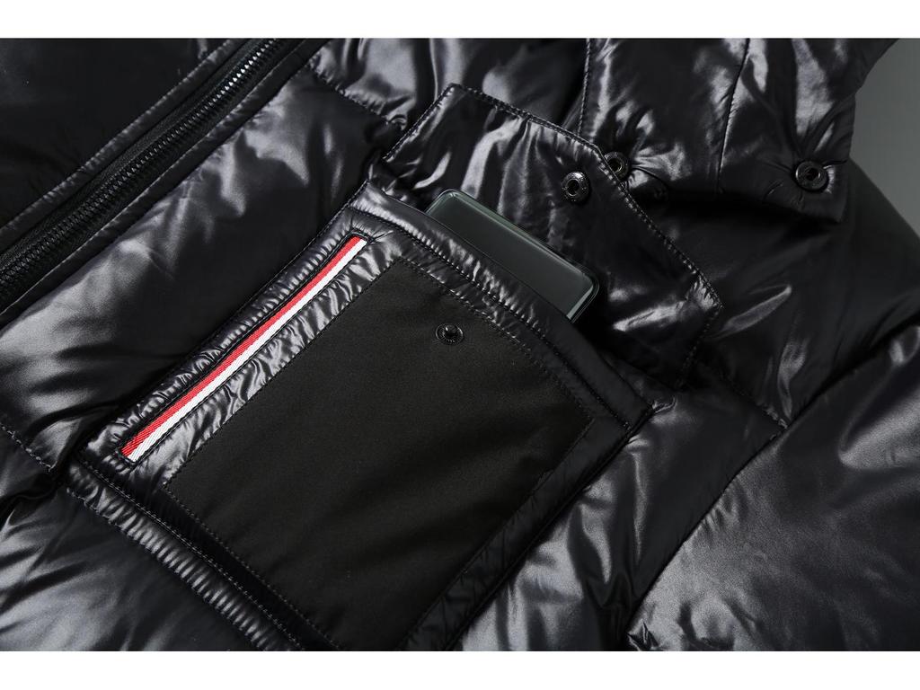 Мужская модная блестящая зимняя пуховая куртка