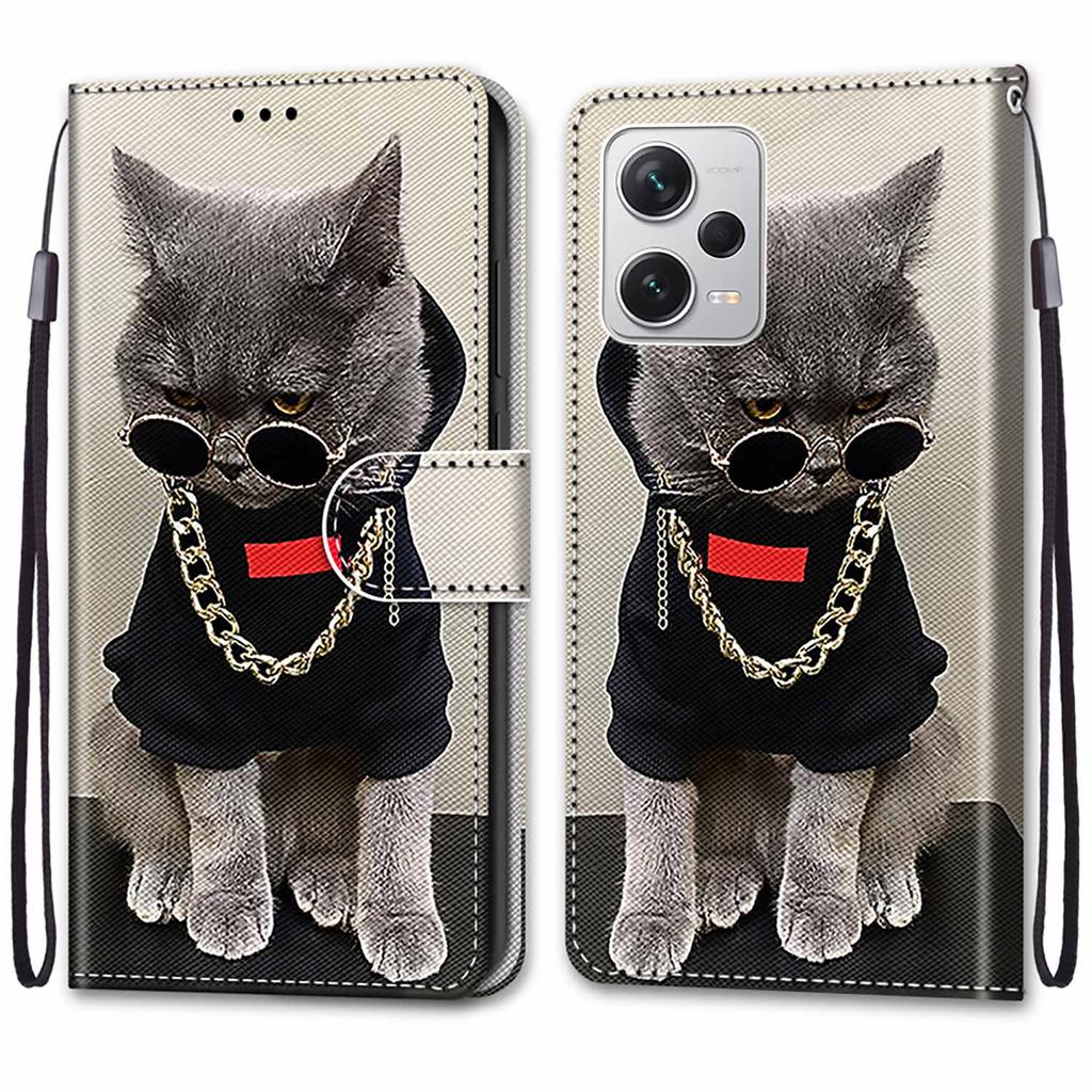 Luxury Painted Leather Case Wallet Book Style Protective Cover for Xiaomi 14T/MI 12T/MI 13T Pro/MI 10T Lite/MI 12 Pro/Xiaomi Poco X4/Xiaomi Poco M6Pro