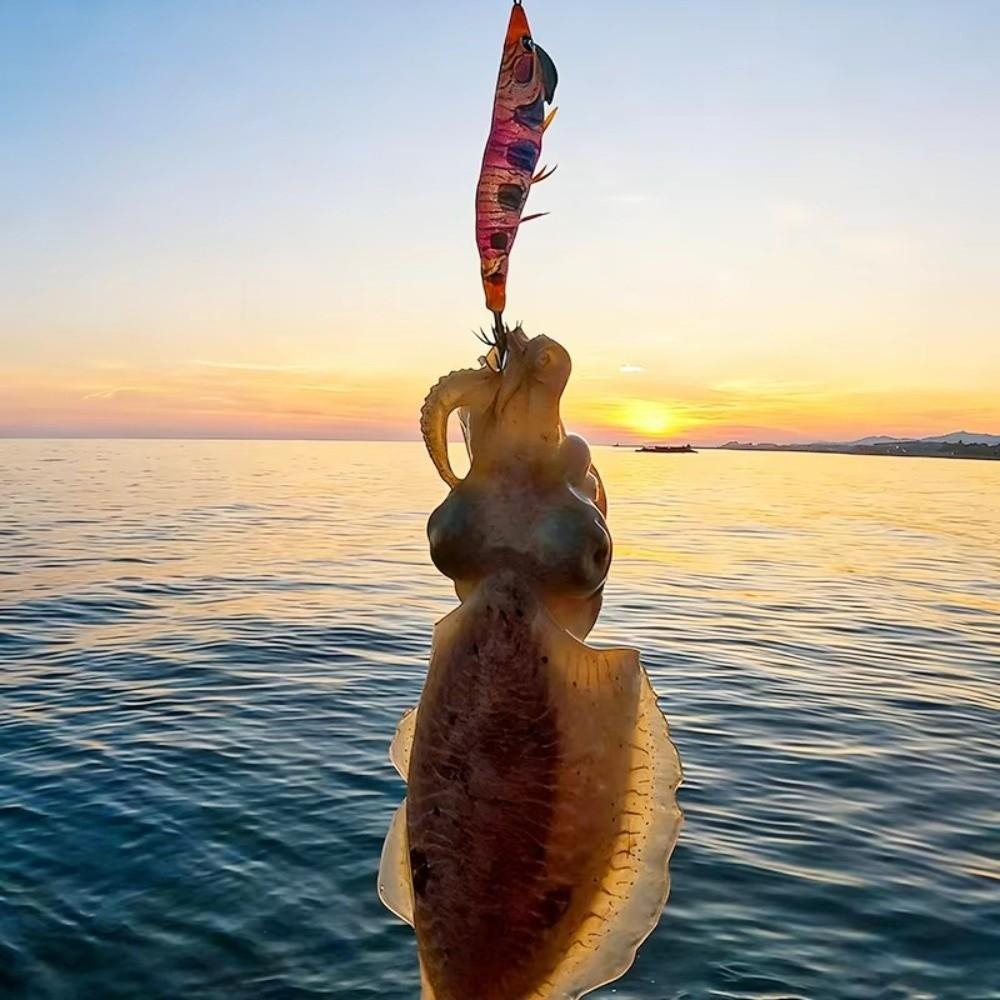 135mm Length Squid Jig Lure 18.5g Weight Artificial Squid Lure Sea Fishing Lure For Octopus