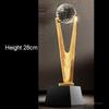 Customized Resin Crystal Trophy, Replaceable Sports Awards, Custom Engraved, Black Crystal Trophy, Creative Souvenir, Decor, 1Pc
