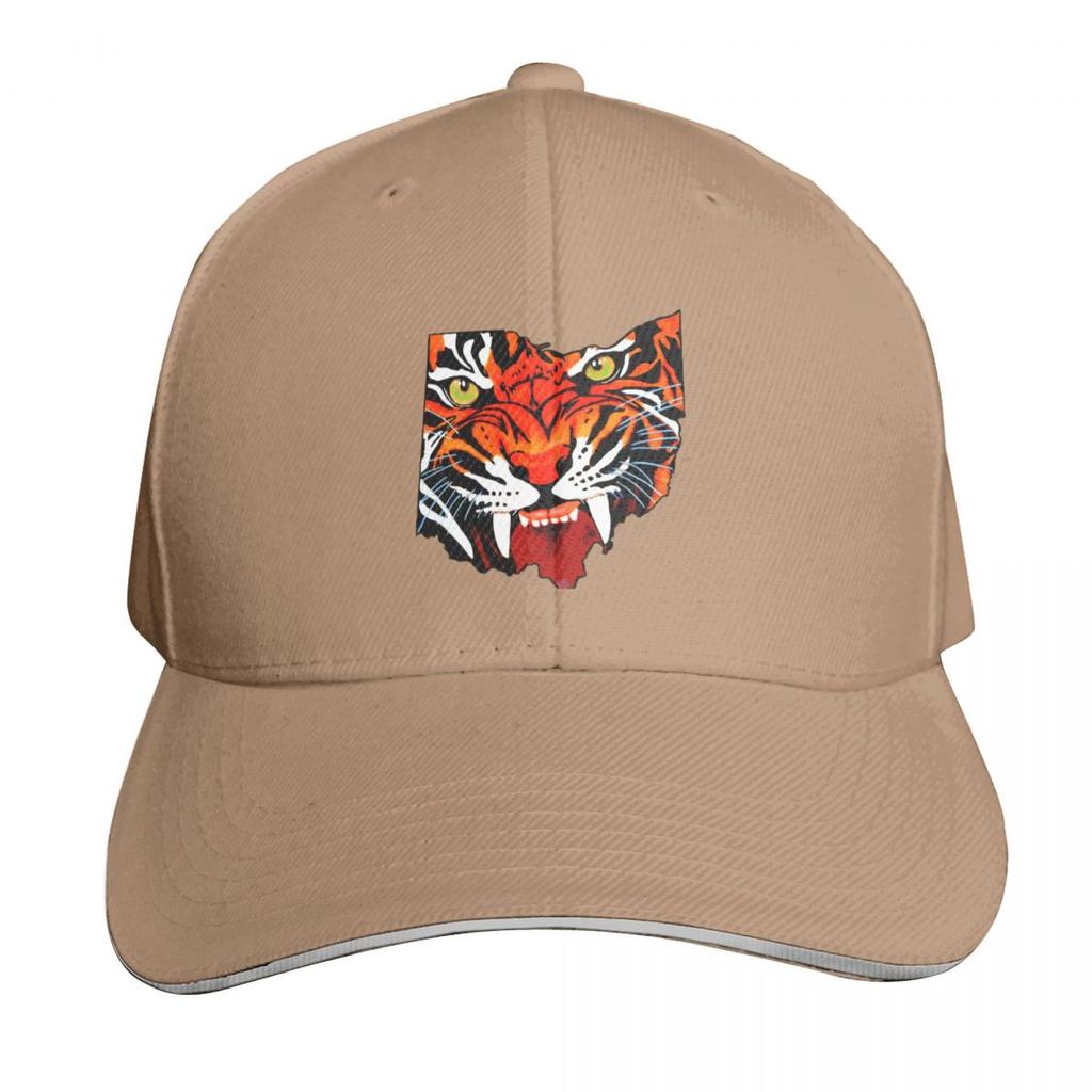 Ohio Bengal Baseball Cap funny hat Designer Hat luxury Women cap Big Size Hat Women Unisexs