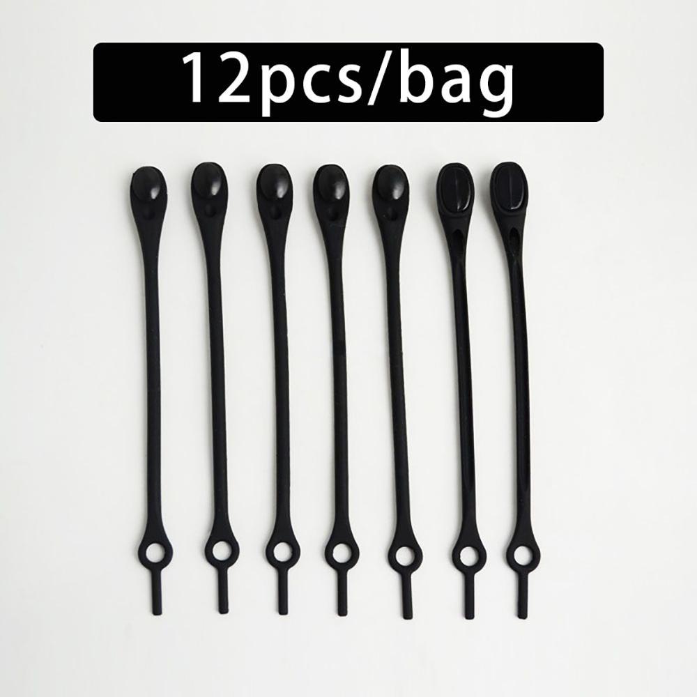 12 упаковок без шнурков, силиконовые эластичные шнурки, резиновые шнурки, ленивые кружева для взрослых и детей, бесплатные шнурки