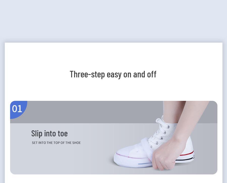 Унисекс Водонепроницаемые Нескользящие Силиконовые Резиновые Сапоги - Прочные, Утолщенные и Износостойкие для Дождливых Дней