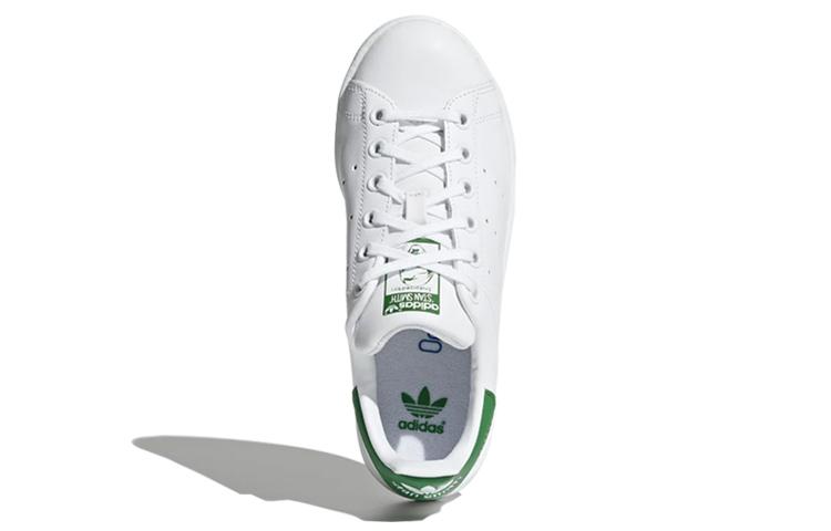 adidas Кроссовки Stan Smith Бело-зеленые Молодежные M20605