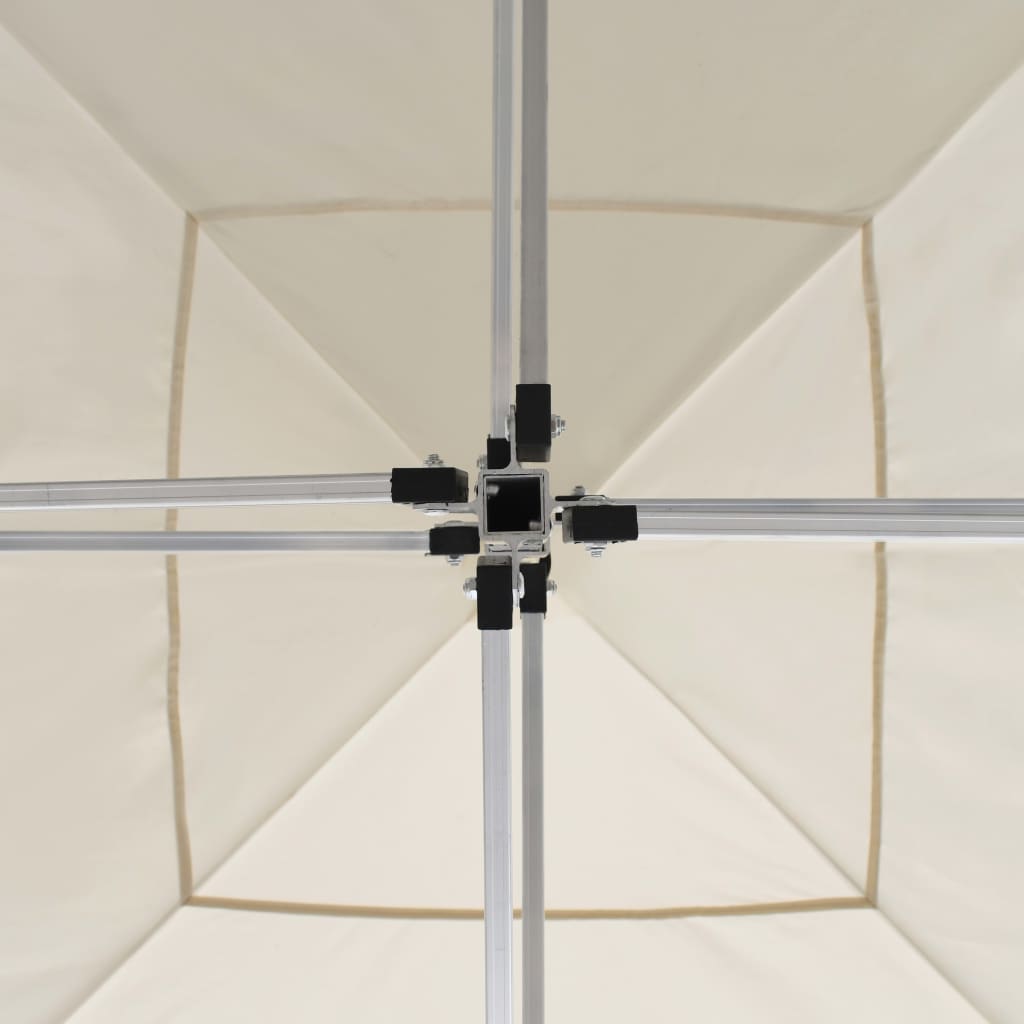 Professional Foldable Party Tent with Walls Aluminum 2*2 m Cream