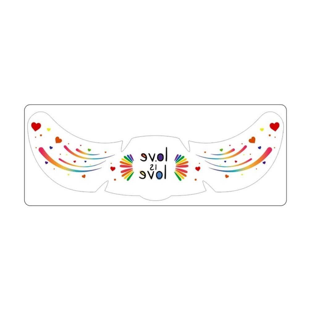 Waterproof Rainbow Freckles Face Tattoo Facial Art Makeup Stickers Pride Month