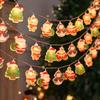 Christmas LED Light Decorations Santa Claus Snowman Christmas Tree Light Strings Festival Lanterns Gift Party Indoor Outdoor Festive Atmosphere