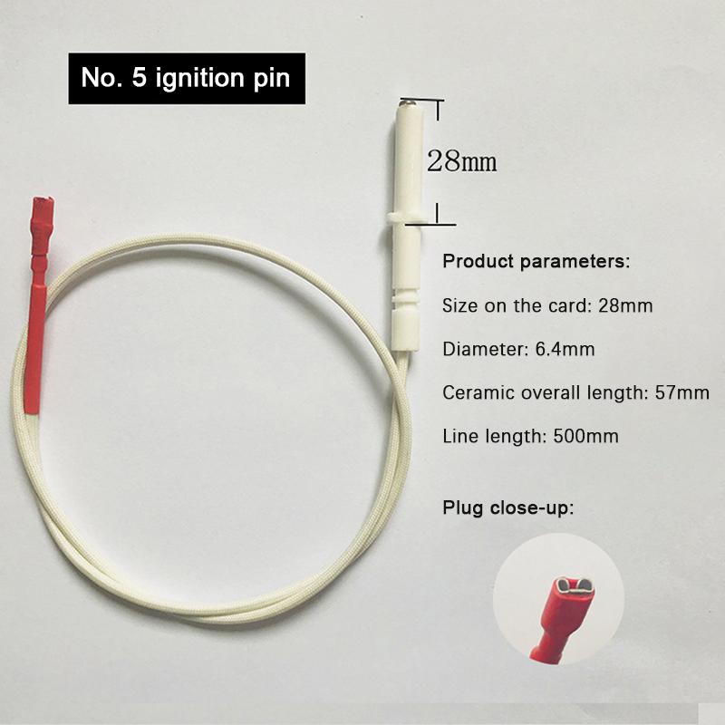 1Pc Line Gas Cooker Range Spare Parts Igniter Ceramic Electrode With Cable Rod
