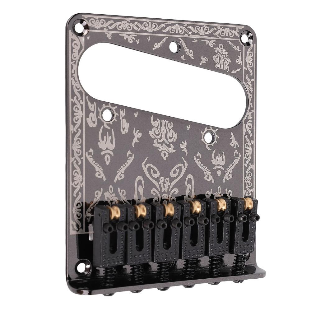 Vintage Carved Base Electric Guitar Bridge for Telecaster Guitar Bridge For Electric Guitar