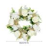 Simulated Embroidered Wreath Peony Artificial Flower Door Decoration