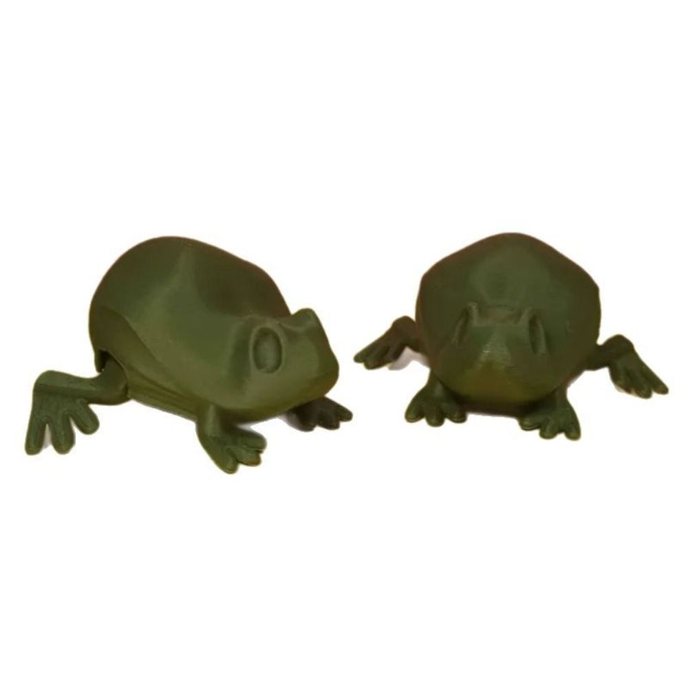 Гибкая 3D-печатная модель лягушки, подвижная мини-фигурка лягушки, прыгающая лягушка, настольные игрушки, подарок для детей