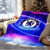 Chelsea F.C Pattern Blanket for Home Decoration, Bed, Sofa, Car Travel, Camping, Suitable for All Seasons, Birthday Christmas Gift