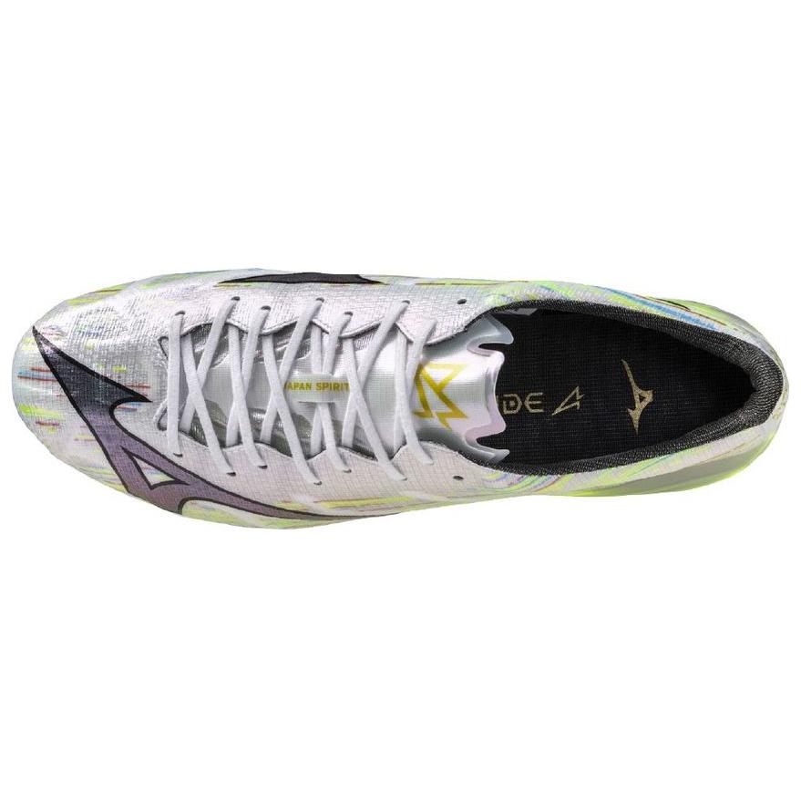 Mizuno Alpha 2 Япония Удобные Нескользящие Прочные Футбольные Бутсы Унисекс Футбольные Бутсы Серебристо-зеленые P1GA256009