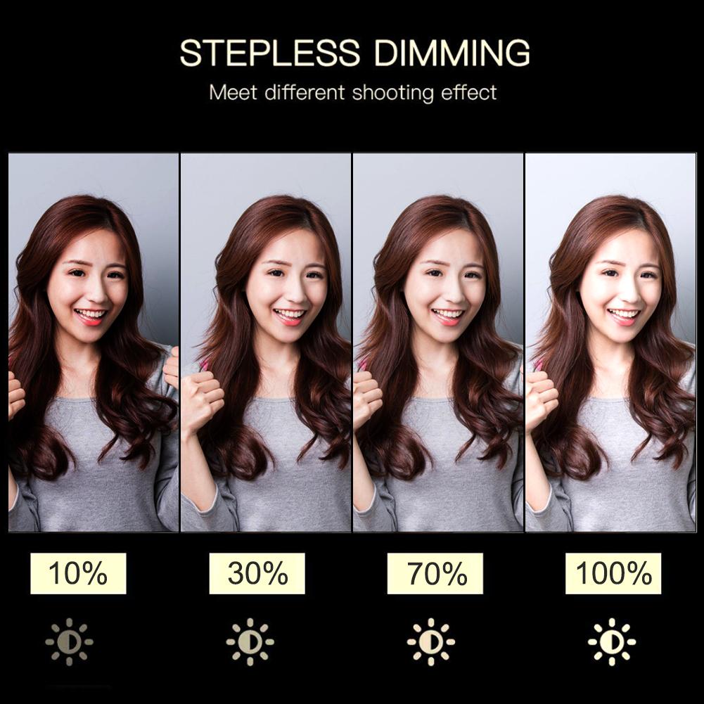 6-дюймовый USB-светильник для селфи со светодиодной подсветкой, настольный штатив для селфи