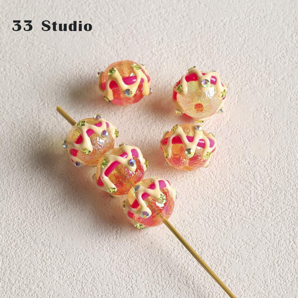 Тяжелая специальная дрель, бусины с ручной росписью, аксессуары «сделай сам», комплект материалов, цепочка для мобильного телефона, автомобильный кулон, бусины-проставки, браслет