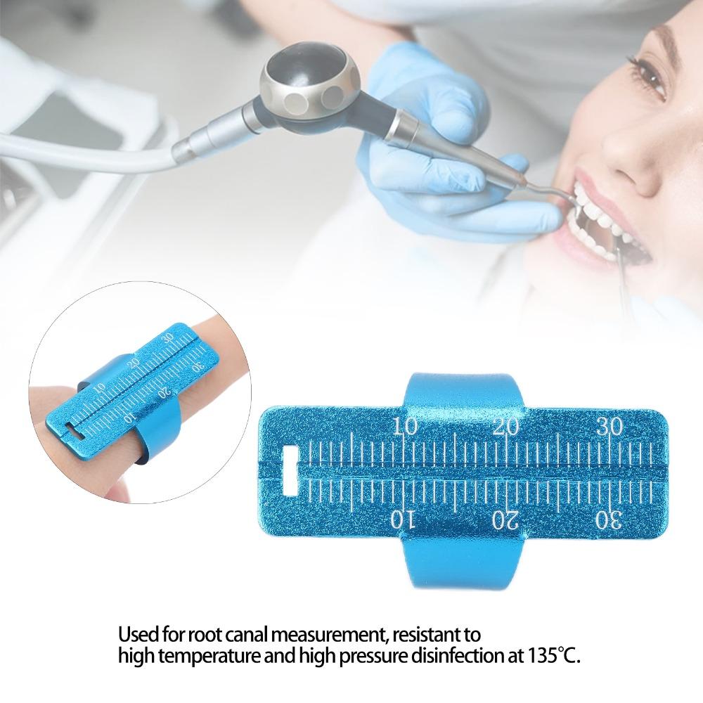 Aluminium Alloy Endo Gauge Finger Ruler Dental Instruments Ring For Dental Use