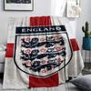 1PC England National Football Team Patterned Flannel Blanket Suitable For All Seasons for Home Decor Warmth and Comfort Gifts Holiday Present