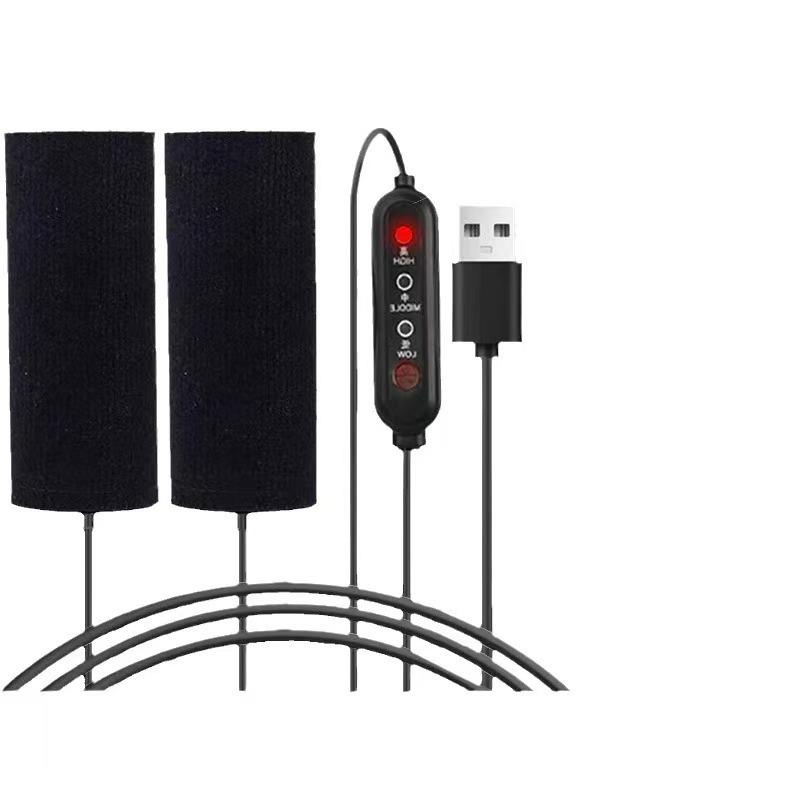 Bicycle Heated Grips Cover USB Electric Heating Fast Heat Removable Handlebar Warmer for Motorcycle & Winter Motorcross