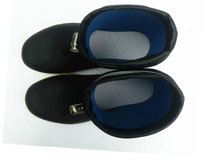 H013 Мужские резиновые сапоги средней высоты с бархатной подкладкой для рыбалки и отдыха на природе - японский и корейский стиль