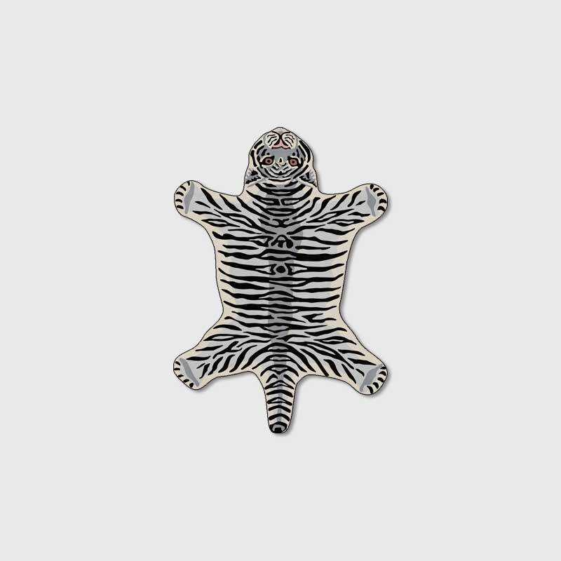 Special-shaped Carpet, Cartoon Irregular Carpet, Lying Tiger/panther//lion, Living Room Bedroom, 80x160cm