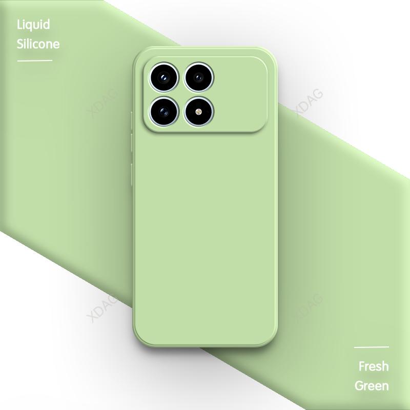 Оригинальный силиконовый чехол для телефона Xiaomi Poco F8 Pro Ultra 5G F8Pro F8Ultra Fundas Высококачественная мягкая внутренняя подкладка из флока Задняя крышка