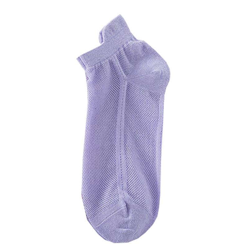 Женские носки, короткие носки, летние тонкие носки-лодочки, спортивные сетчатые носки с ушками черного и белого цвета, неглубокие носки конфетных цветов, летний тренд