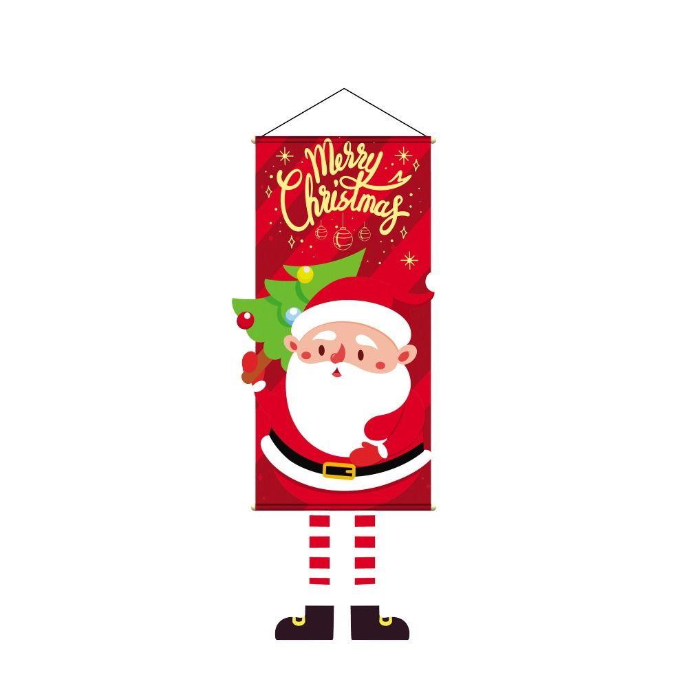 Мультяшный Рождественский флаг-вешалка 110 см Снеговик EIK Подвесной флаг Navidad Санта-Клаус Рождественский фон Декор для вечеринки