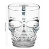 Classcial Pirate partner beer cup crystal glass Creative skull face bone with handle drinking wine Vodka Essential Bar KTV