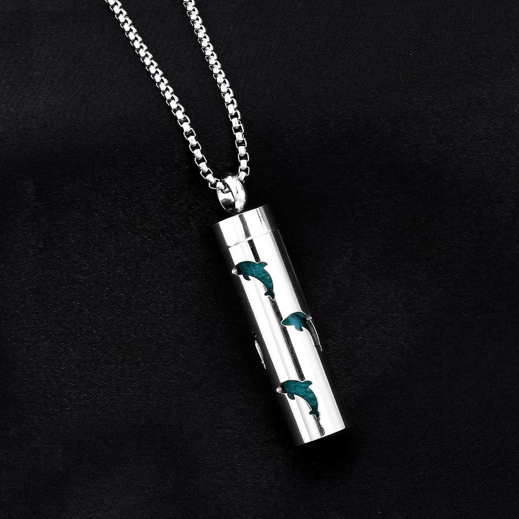 Ожерелье-диффузор для ароматерапии в форме сердца из нержавеющей стали с вращающейся подвеской