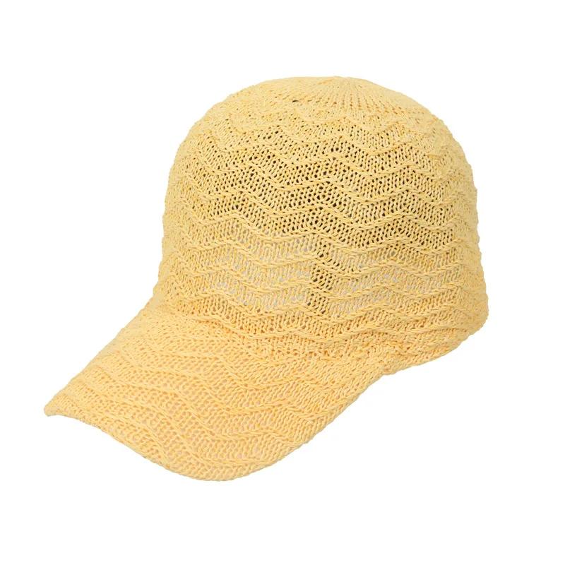 Summer Solid Color Peaked Hats Fashion Women Mesh Breathable Baseball Cap Personality Adjustable Snapback Hat Outdoor Sun Caps