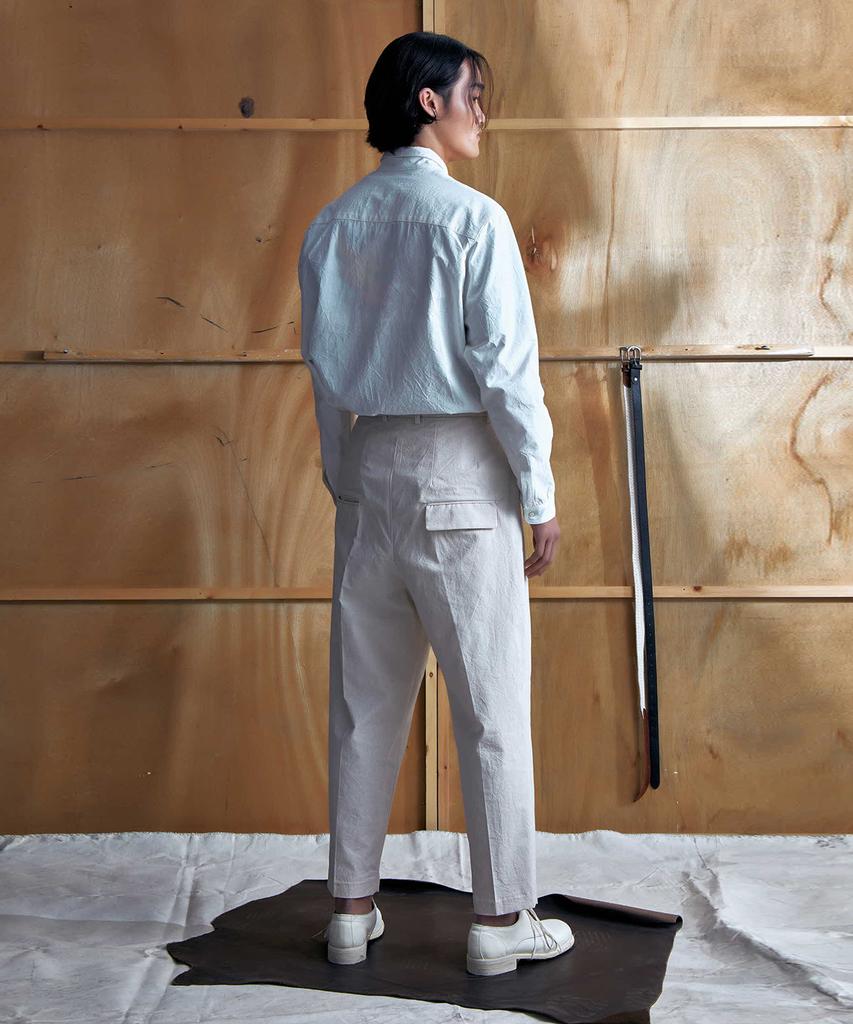EASE Wrinkled Pants_Ivory