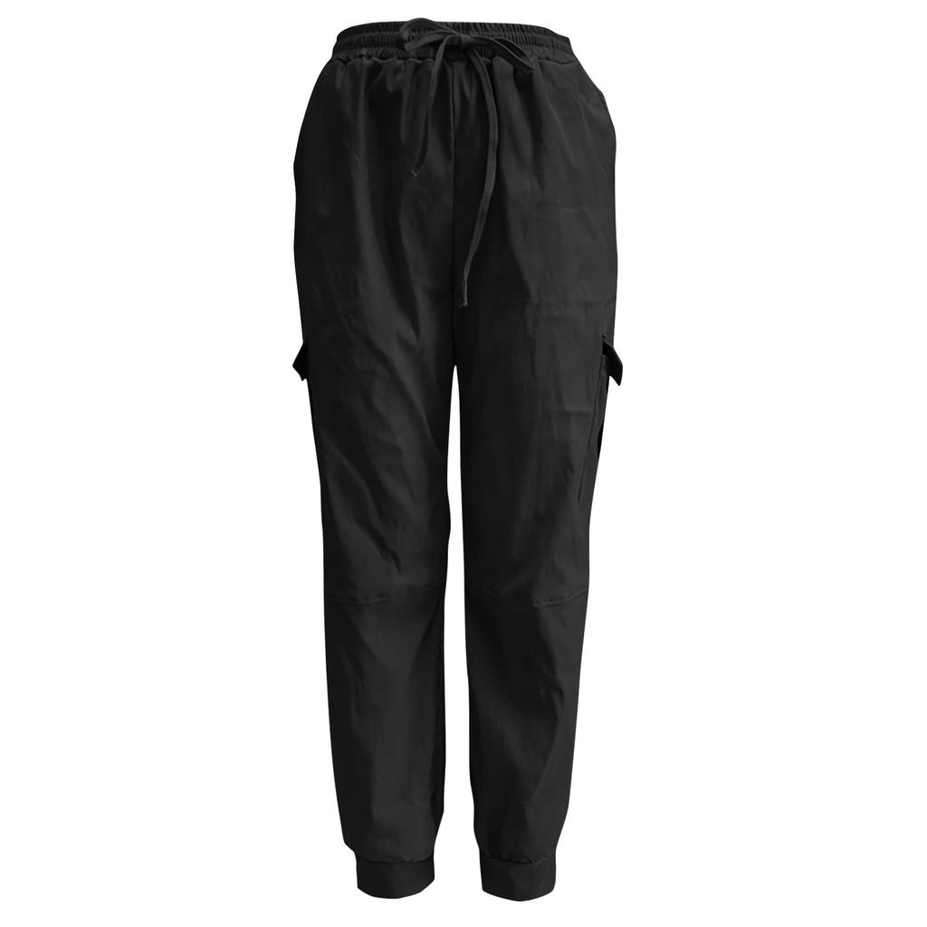 Модные женские однотонные повседневные комбинезоны на шнуровке с карманами