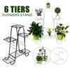 6 Layers Retro Iron Flower Stand Pot Plant Display Shelves Home Garden Decor 77 X 25 X 83 Cm