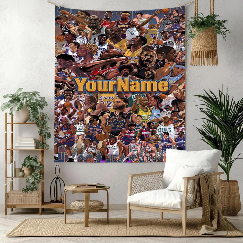 Curry Custom Your Name Wall Decor Tapestry Art For Pet Memorial Birthdaywedding Party Backdrop Family Gift