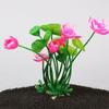 for Fish Tank Decor Beautiful Plasitc Water Grass Artificial Lotus Lotus Ornaments Aquatic Flower