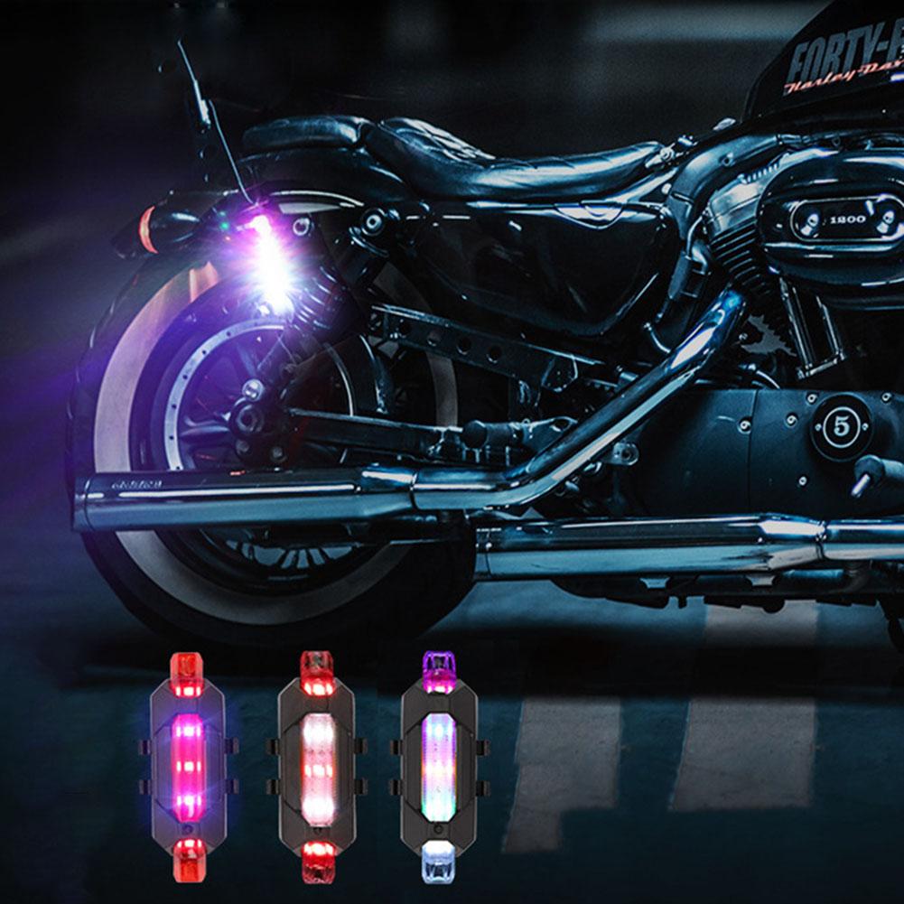 Мотоциклетные фонари Мини USB перезаряжаемые проблесковые маячки для дронов Горный велосипед Велосипедный фонарь Предупреждающий световой сигнал безопасности Светодиодный указатель поворота