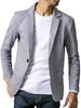 Мужская приталенная куртка-толстовка Liberte Riche, Business Casual, приталенный крой, эластичная, 6 цветов, 6 размеров, серый, XL