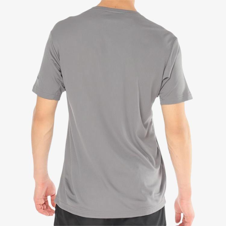 Adidas T Shirts Men's Gray Crew Neck Moderate CZ5423