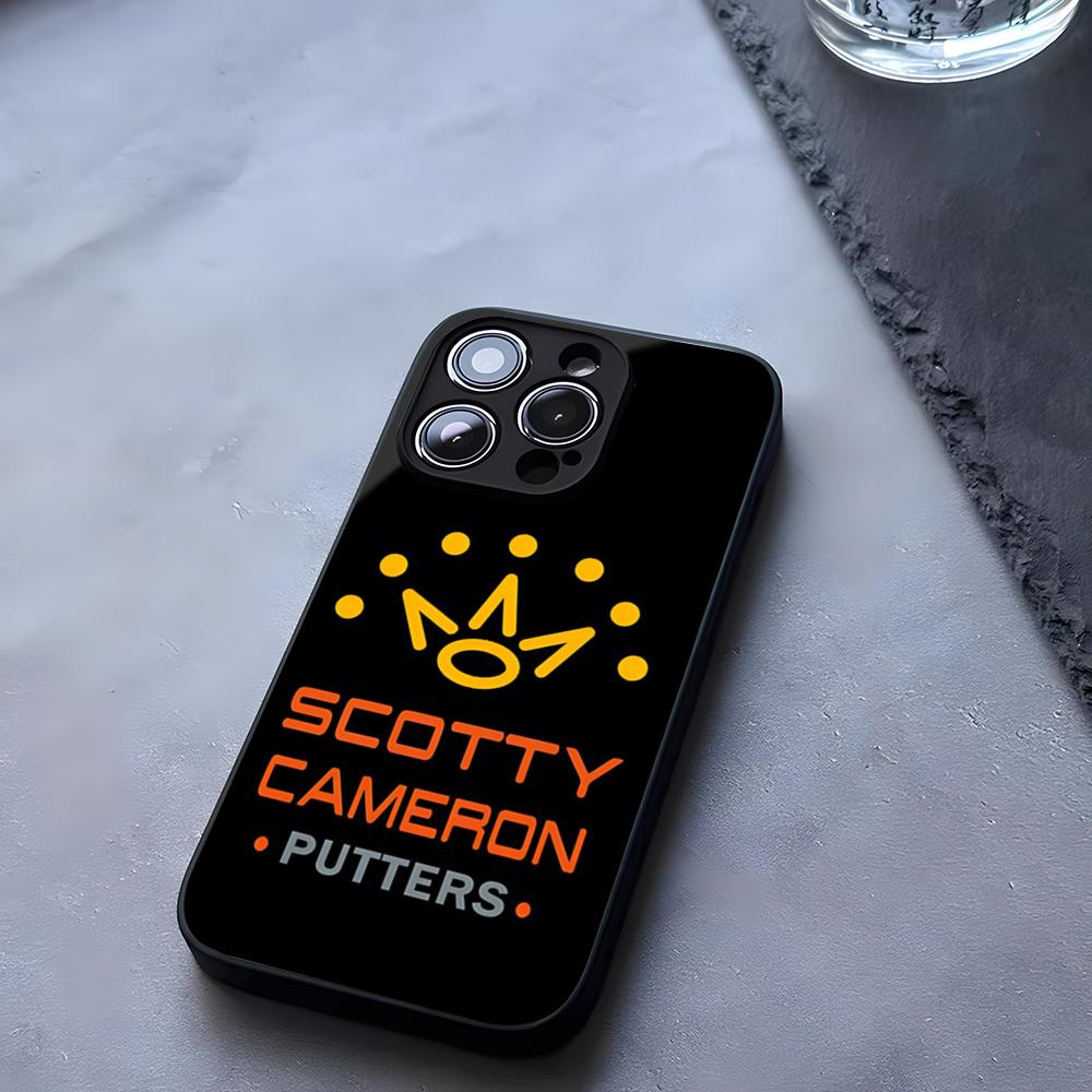 Черный Чехол для Телефона ScottyS Camerons Флаг Закаленное Стекло Для IPhone 17 13 14 16 12 15 11 Pro Max Plus Mini X XR SE2020 Coque