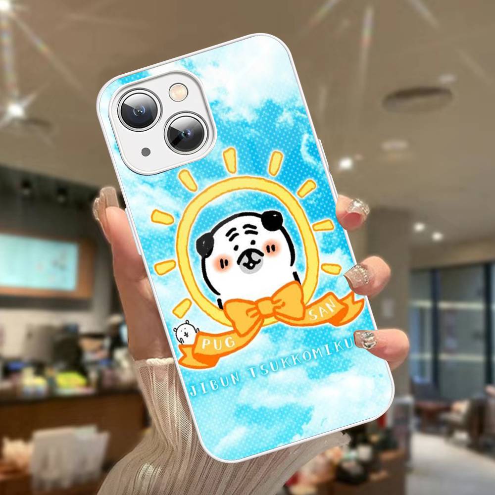 Милый белый медведь-шутник Для IPhone 14 13 12 Mini 11 Pro XS Max X XR 14 Plus Закаленное стекло