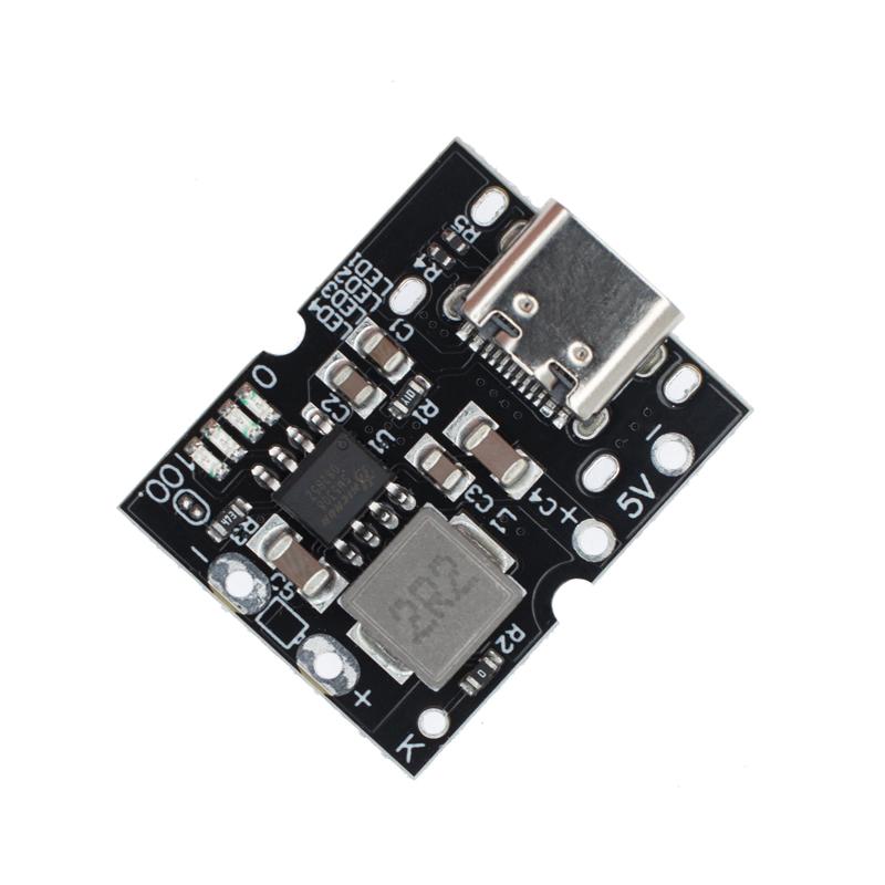 PLR Type-C USB 1V 1A Повышающий преобразователь Модуль питания Step-Up Плата защиты зарядки литиевой батареи Светодиодный дисплей Для DIY зарядного устройства