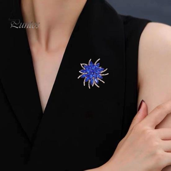 Классическая брошь ручной работы с разноцветными стразами в форме цветка, винтажная булавка для шапки, шарфа, шаль, значок, свадебный подарок, аксессуары для платья