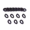 Acrylic Flat Twist Oval Open Ring Beads Connector Link Chain for Jewelry Making