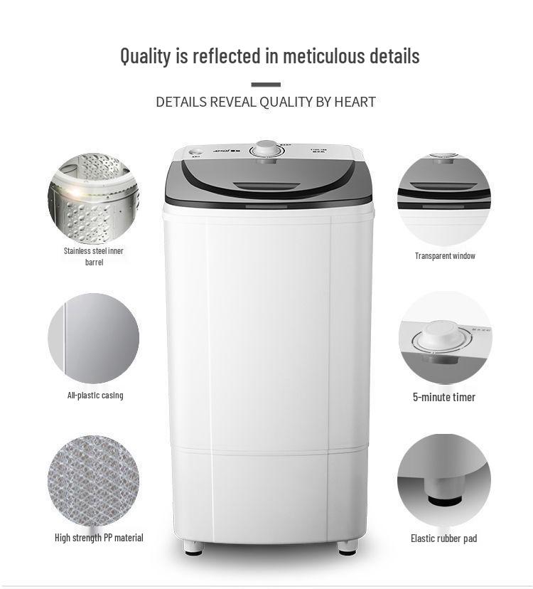 Стиральная машина с большой загрузкой и функцией отжима для одежды и обуви - Идеально подходит для общежитий и съемного жилья