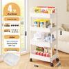 Miling 5-Tier Carbon Steel Storage Utility Cart