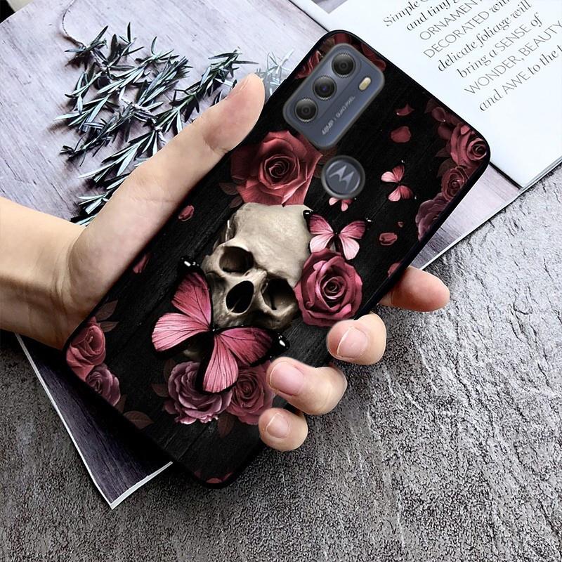 Чехол для телефона с изображением черепа для Moto Edge 50 40 Pro Edge 40 30 Ultra Neo Fusion G Power G Stylus G Play E32 E20 E40