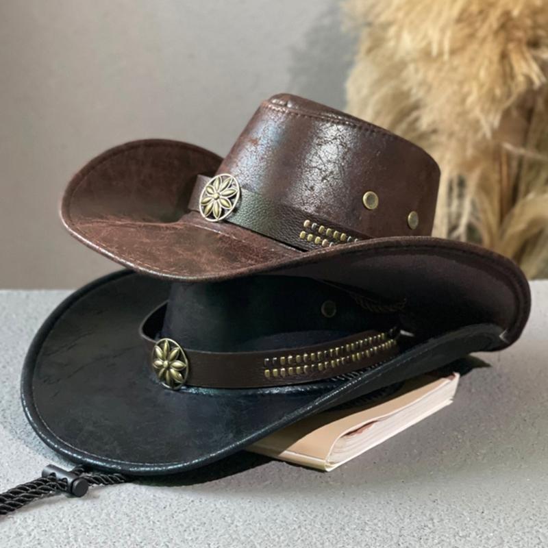 Шопинг Дорожные принадлежности Западная заклепка Ковбойская шляпа Костюм девочки Косплей Кепка Украшение для дома Фестиваль