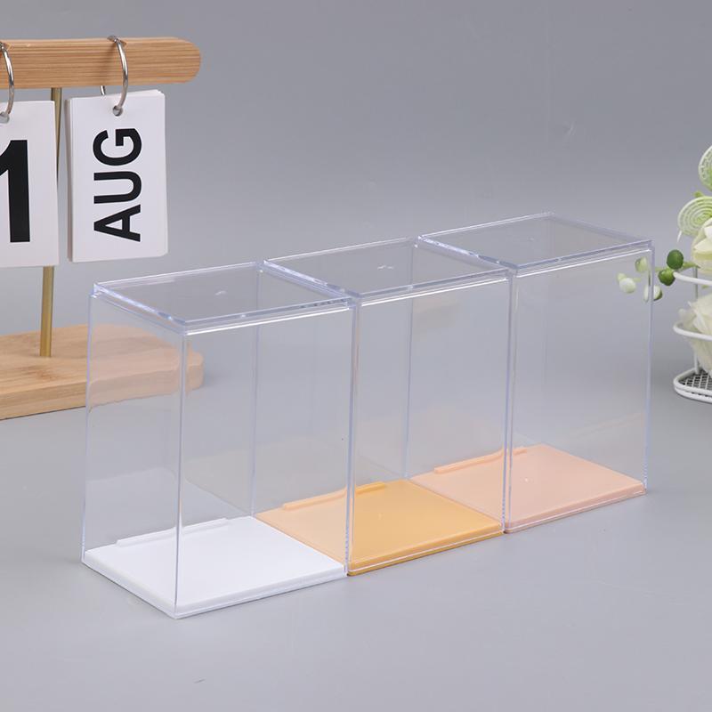1 Piece Transparent Display Showcase High Quality Acrylic Storage Box Dustproof Thickened Doll Display Box For Home